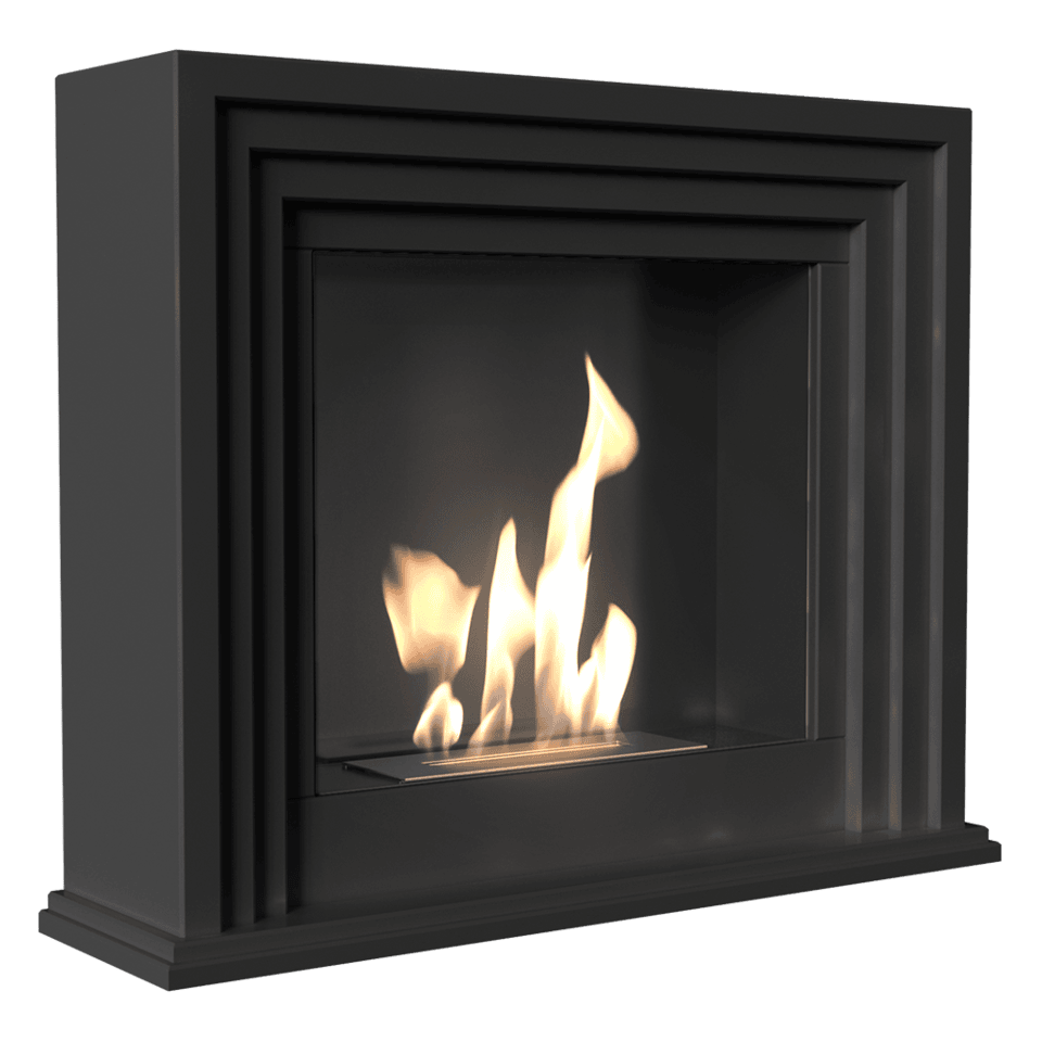 Chimenea Bioetanol de Portal QUAERERE TÜV negro Kratki