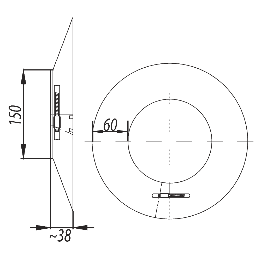 Antirutschmatte  150 x 100 x 5 mm - Rothschenk