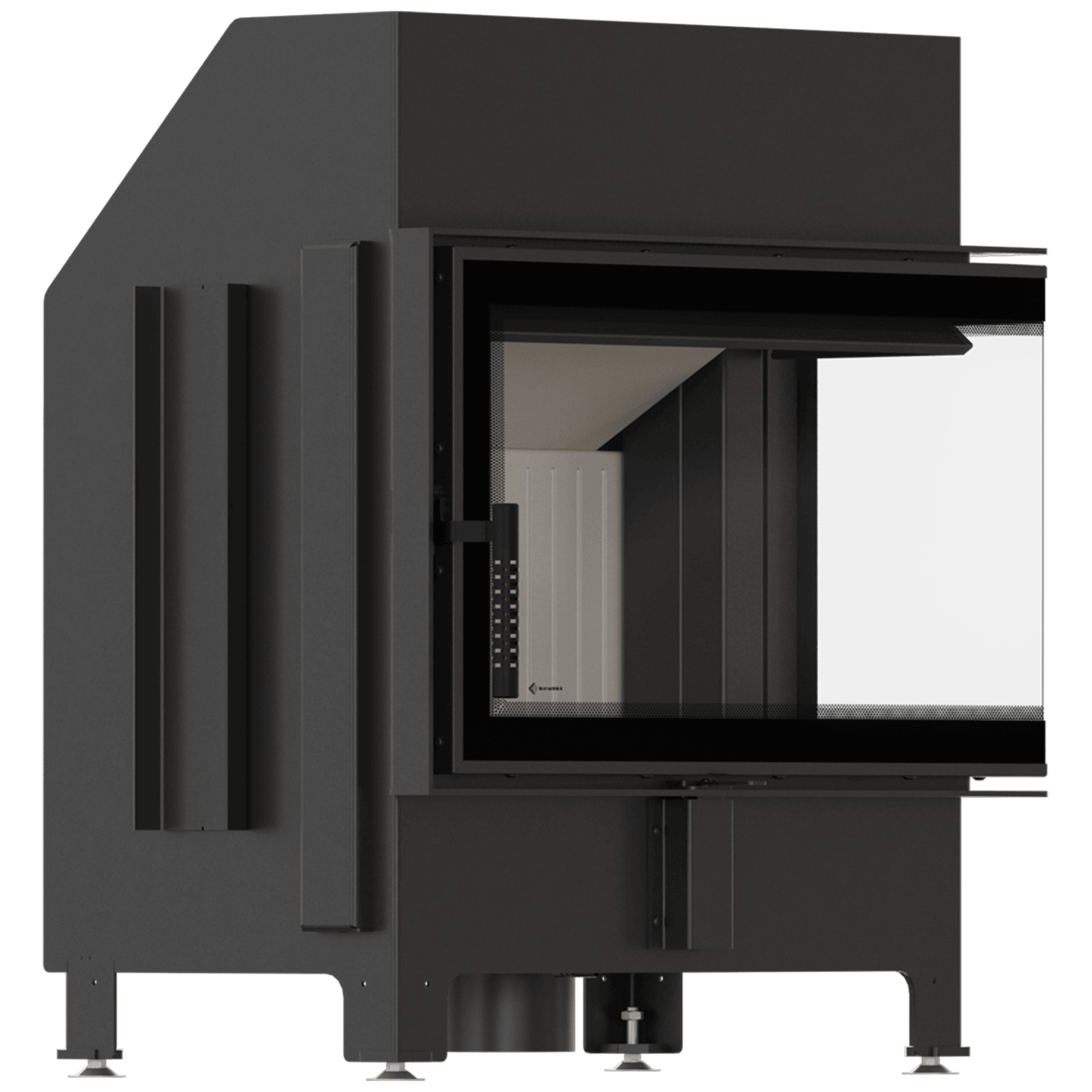 Fireplace KRATKI ZIBI ECO 9.9 kW Ø 180 right corner | Kratki