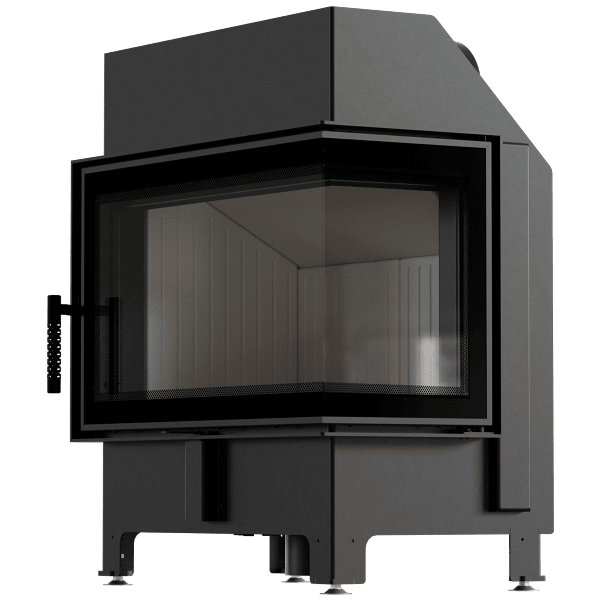 Fireplace KRATKI ZIBI ECO 9.9 kW Ø 180 right corner | Kratki
