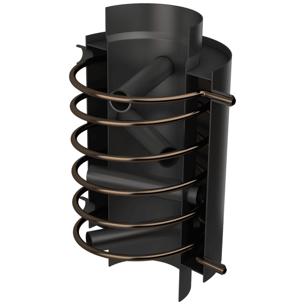 Récupérateur de chaleur de la fumée à eau avec Serpentin de chauffage