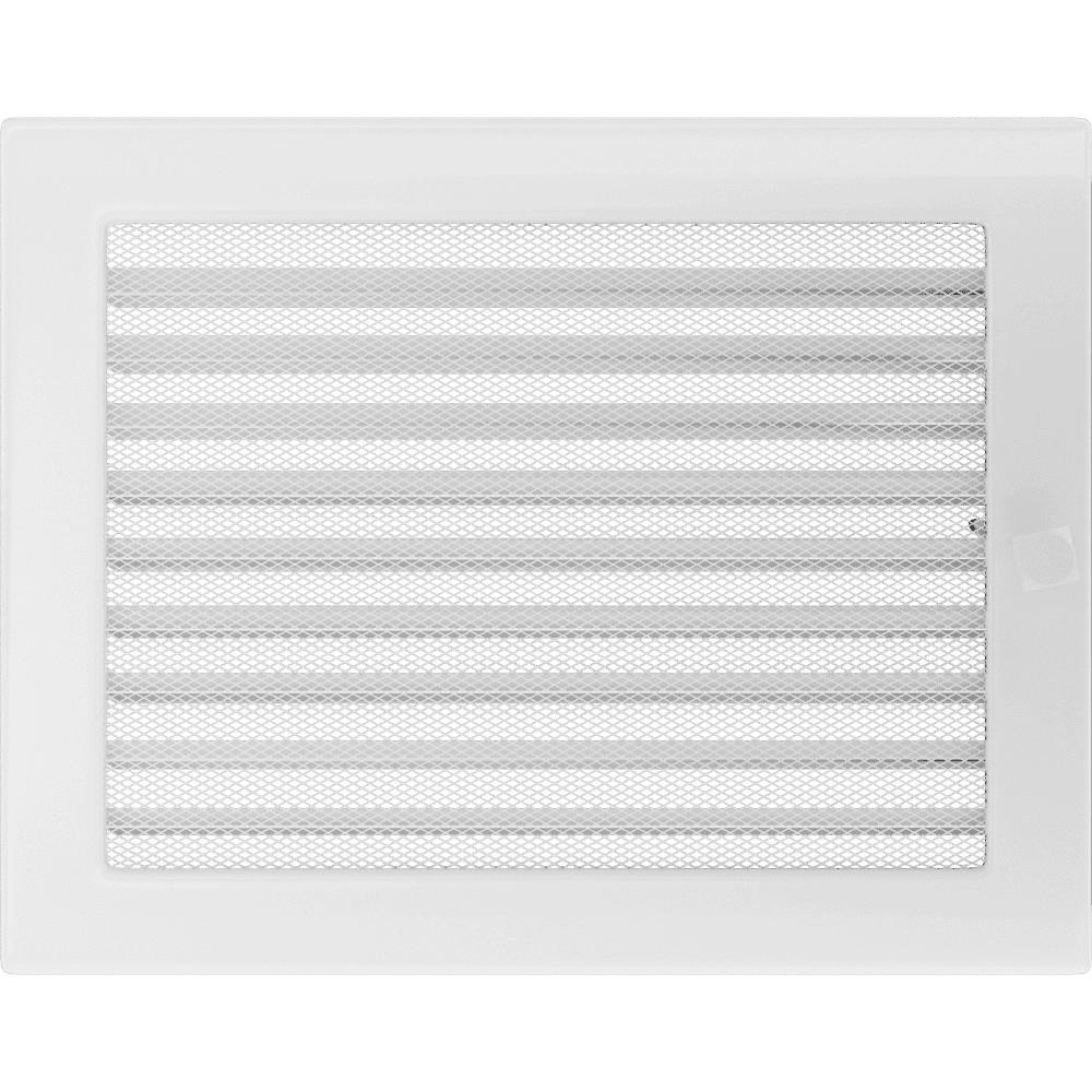 Grille De Ventilation Kratki 22x30 Cm - Blanc, Une Persienne - Acier Peint