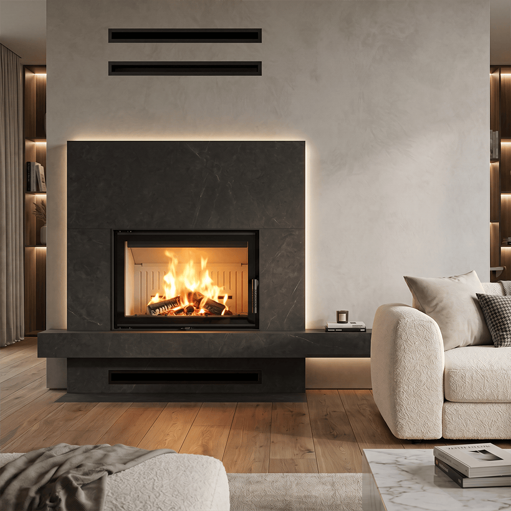 Heat-retaining fireplace KRATKI NORRA 9,9 kW Ø 200 | Kratki