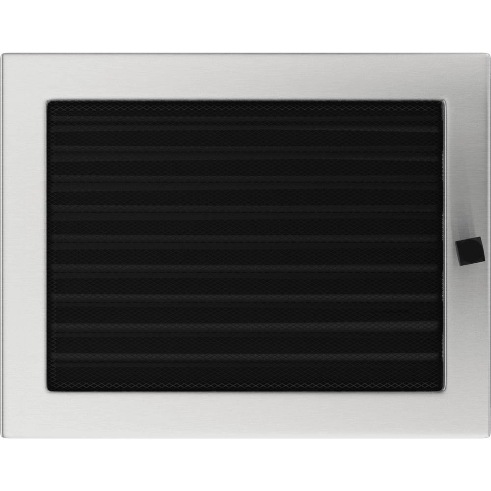 Krbová mřížka 22x30 BASIC broušený chrom s žaluzií