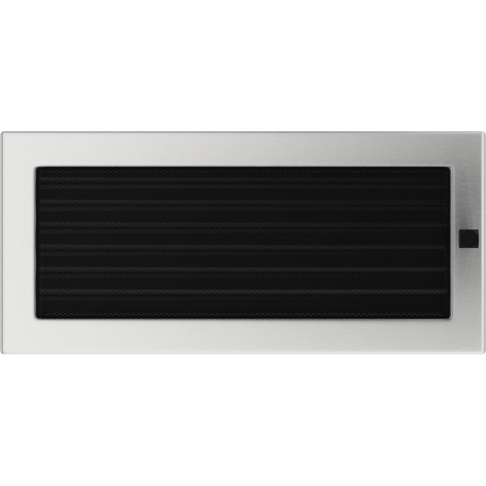 Krbová mřížka 17x37 BASIC broušený chrom s žaluzií