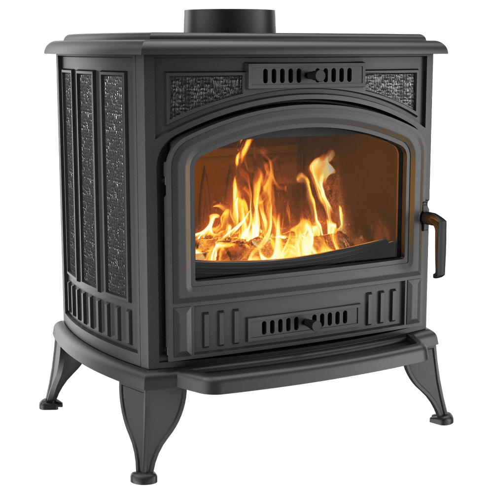 Wood burning cast iron stove KRATKI K6 Ø 150 8 kW | Kratki