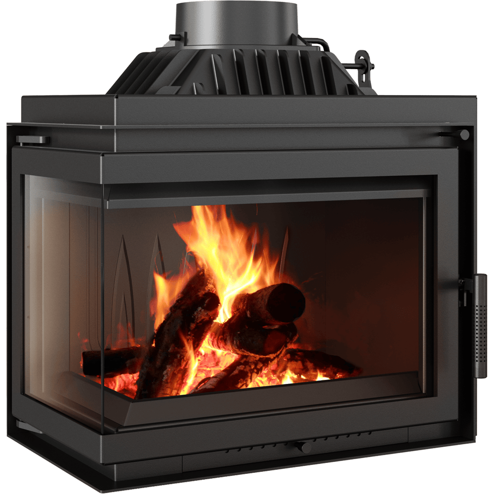 Focar semineu din fonta KRATKI SIMPLE 8 kW Ø 200 colt stanga | Kratki
