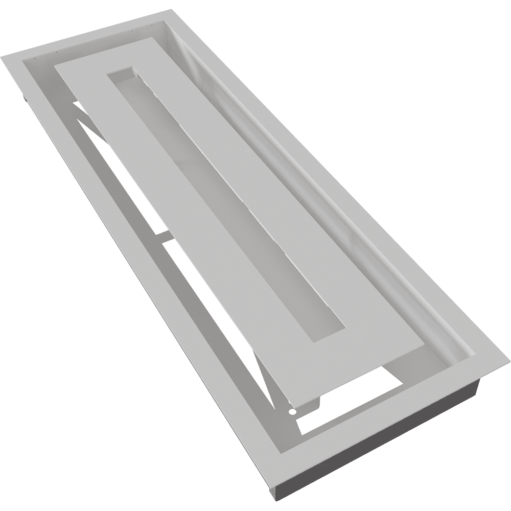 Grille de ventilation 17x49 or galvanique