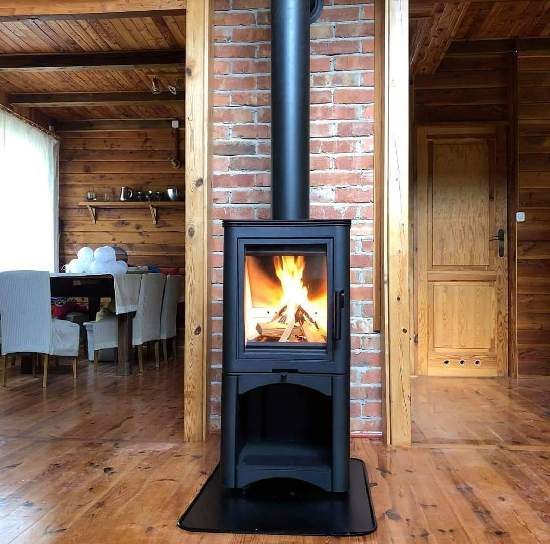 7 Wood stove Kratki Ø | 150 burning kW K5 steel