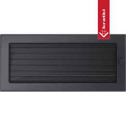 Capac aerisire 17x37 grafit cu jaluzele