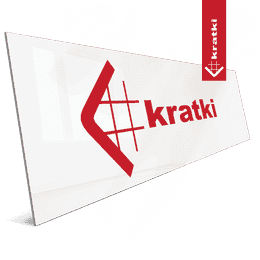Bord met logo KRATKI 150x40 cm