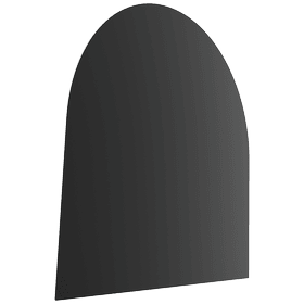 Stahlsockel für freistehenden Ofen MODELL 3 100x100 cm schwarz
