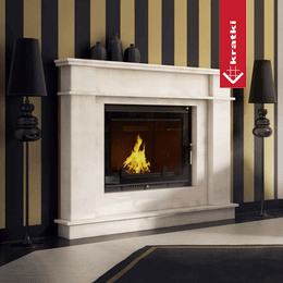 Kamin od lijevanog željeza AMELIA DECO 21 kW Ø 200