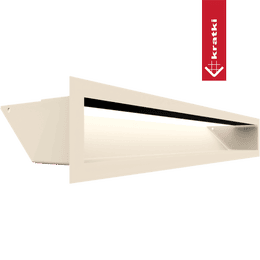 Kratka wentylacyjna kominkowa LUFT 9x60 kremowa Slim