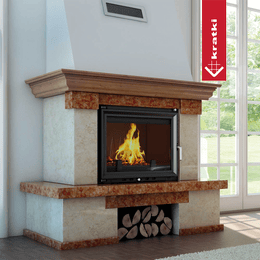 Water heating fireplace KRATKI MAJA 8 kW Ø 180