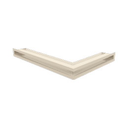 Eck-Lüftungsgitter LUFT links 60x40x6 Creme
