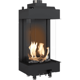 Gas Fireplace LEO 45 / 68 triple glazing propane butane ∅ 100/150 4,1 kW
