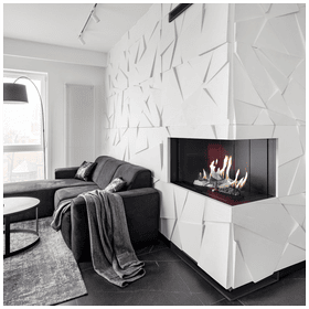 Gas Fireplace LEO 70 right-sided propane ∅ 100/150 4,8 kW