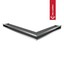 Ventilatiedeksel LUFT hoek links 76,6x54,7x6 gepolijst