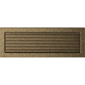 Vent Cover 17x49 black and gold with blinds
