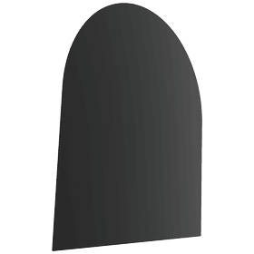 Socle en acier pour poêle MODÈLE 5 80x90 cm noir