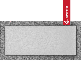 Griglia di Aerazione 22x45 nero e argento