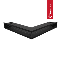 Vent Cover LUFT corner 56x56x9 black