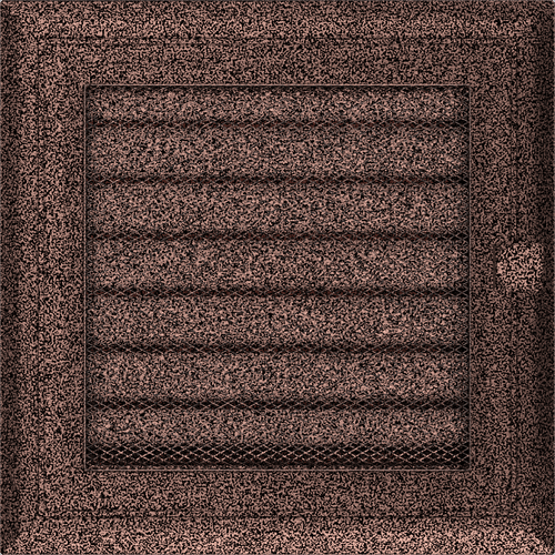 Kratka wentylacyjna kominkowa Oskar 17x17 miedziana malowana Z żaluzją