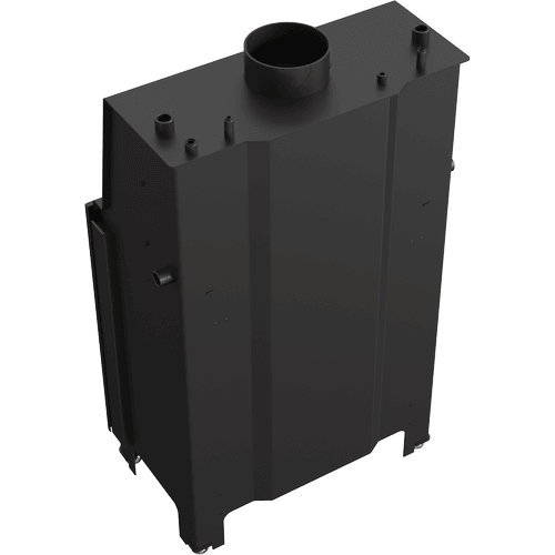 Water heating fireplace MBA 17 kW Ø 200 black thermotec lining