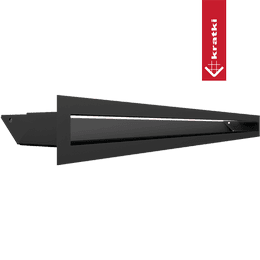 Ventilasjonsdeksel LUFT 6x80 sort Slim
