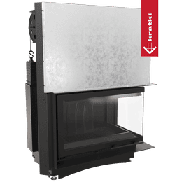 Cast iron fireplace KRATKI OLIWIA right 16 kW Ø 200 lift-up