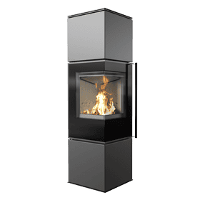 Wood burning steel stove REN/M left Ø 150 7 kW