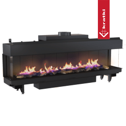 Gas Fireplace KRATKI LEO 200 triple glazing natural gas ∅ 130/200 15 kW