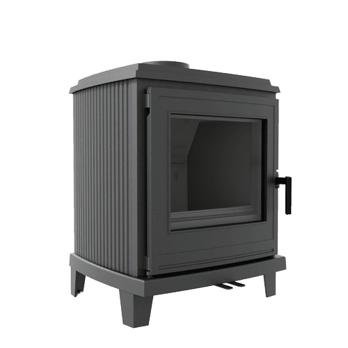 Wood burning cast iron stove K11 Ø 150 6 kW self closing door