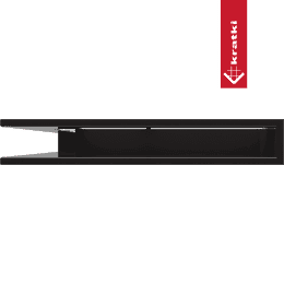 Eck-Lüftungsgitter LUFT 56x56x9 schwarz Slim