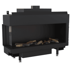 Gas Fireplace LEO 100 left-sided natural gas ∅ 100/150 8,3 kW
