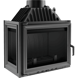 Cast iron fireplace MAJA left-sided 8 kW Ø 200