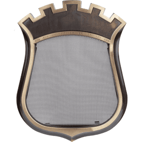 Lüftungsgitter Wappenschild mit Krone