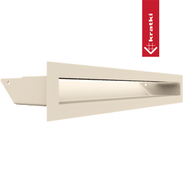 Kratka wentylacyjna kominkowa LUFT 6x40 kremowa Slim