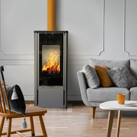 Natural gas fire stove AB ENYO Ø 100/150 4,9 kW