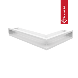 Rejilla de ventilación LUFT esquina izquierda 60x40x9 blanco