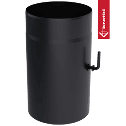 Spjäll Ø 130 svart
