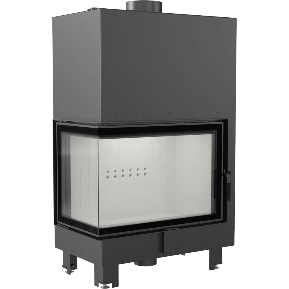 Water heating fireplace KRATKI MBA Left 17 kW Ø 200