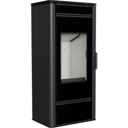 Malkas apkures tērauda krāsns KRATKI TITAN GLASS Ø 150 11 kW