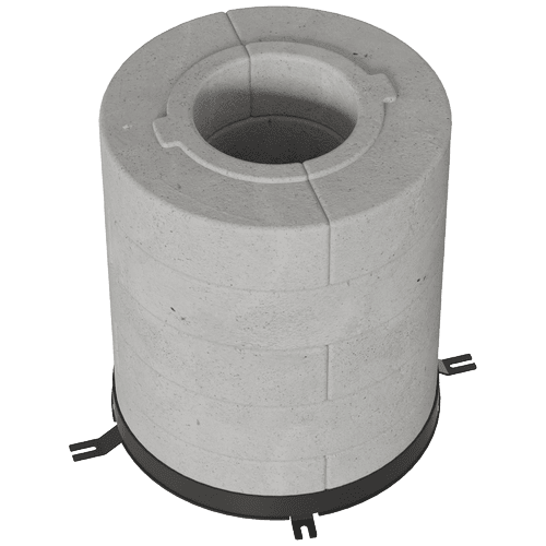 Set of concrete accumulation discs 10 pcs. 5 layers for stoves TORA/L