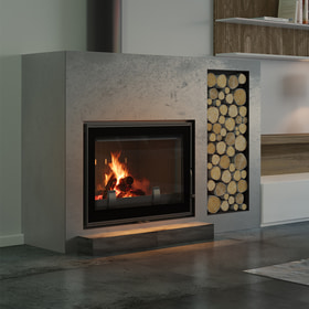 Cast iron fireplace FRANEK 12 kW Ø 200