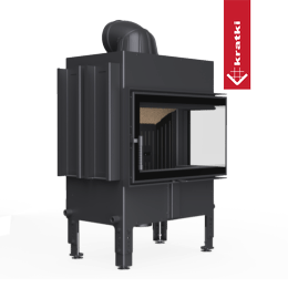 Cheminée en acier KRATKI NORRA droite 9,9 kW Ø 200 revêtement noir