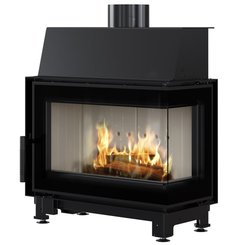 Kominek powietrzny stalowy KRATKI SIMPLE prawy 6 kW 150
