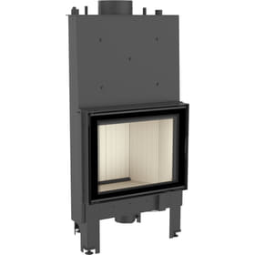 Water heating fireplace NADIA PW 12 kW Ø 200 self closing door