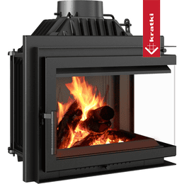 Kominek powietrzny żeliwny KRATKI SIMPLE prawy BS 8 kW Ø 200 zestaw 2